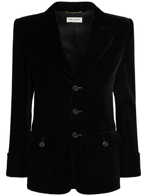 jacket saint laurent|saint laurent velvet suit jacket.